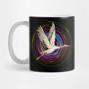 CRANE BIRD FLY Mug